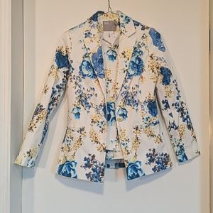 Floral silk full suit with tags